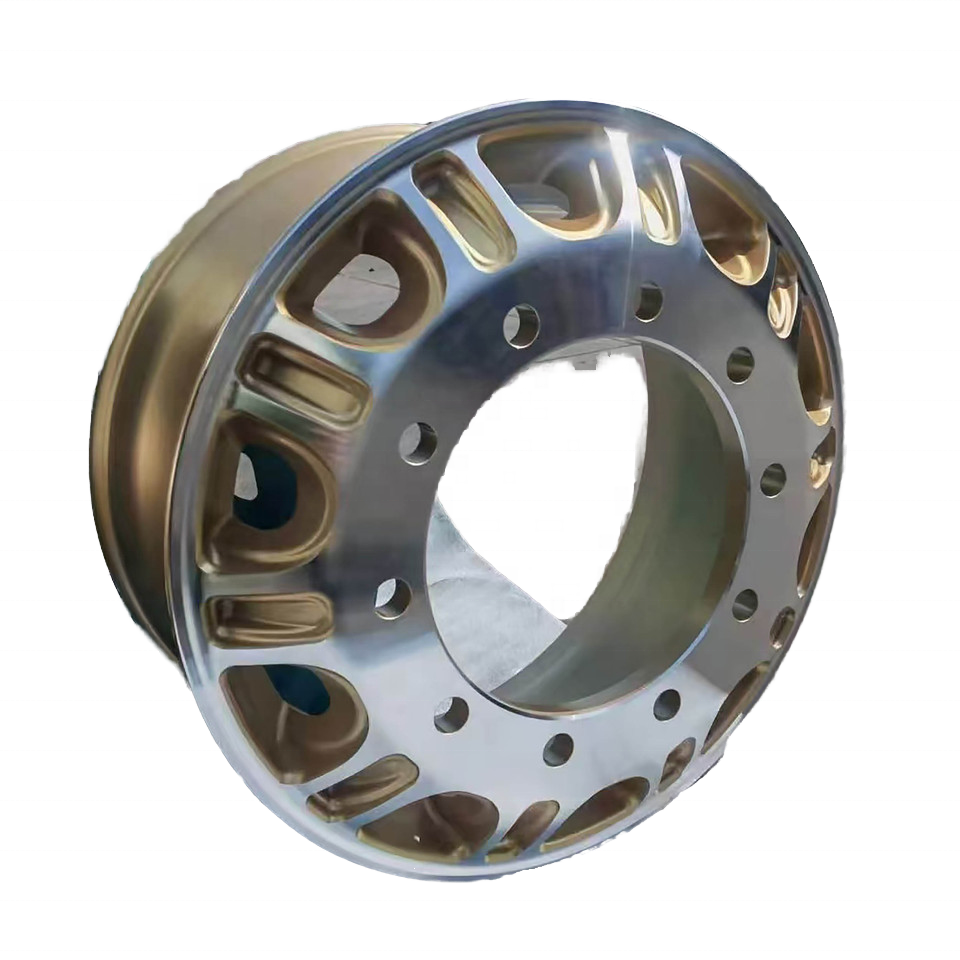 China Manufacture Tubeless Cast Aluminum Wheel Rim Ring for Semi-Truck Heavy Truck Tire DOT Grade Sizes 22.5x8.25 22.5x9.00 New